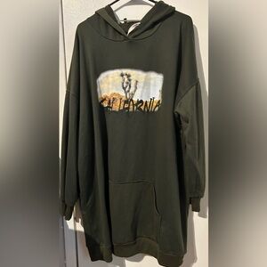 Women’s plus size hoodie dress